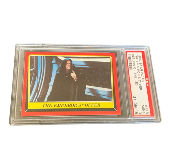 Star Wars Topps Trading Card Sticker Vintage Graded PSA 9 Mint Vtg  Collectible RARE Return Jedi #118 Emperor Offer Luke Skywalker Vader Sith -  Etsy
