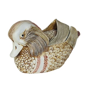 Harmony Kingdom box beeldje Lord Byron Garden vtg Engeland Drakes Fancy Duck egg
