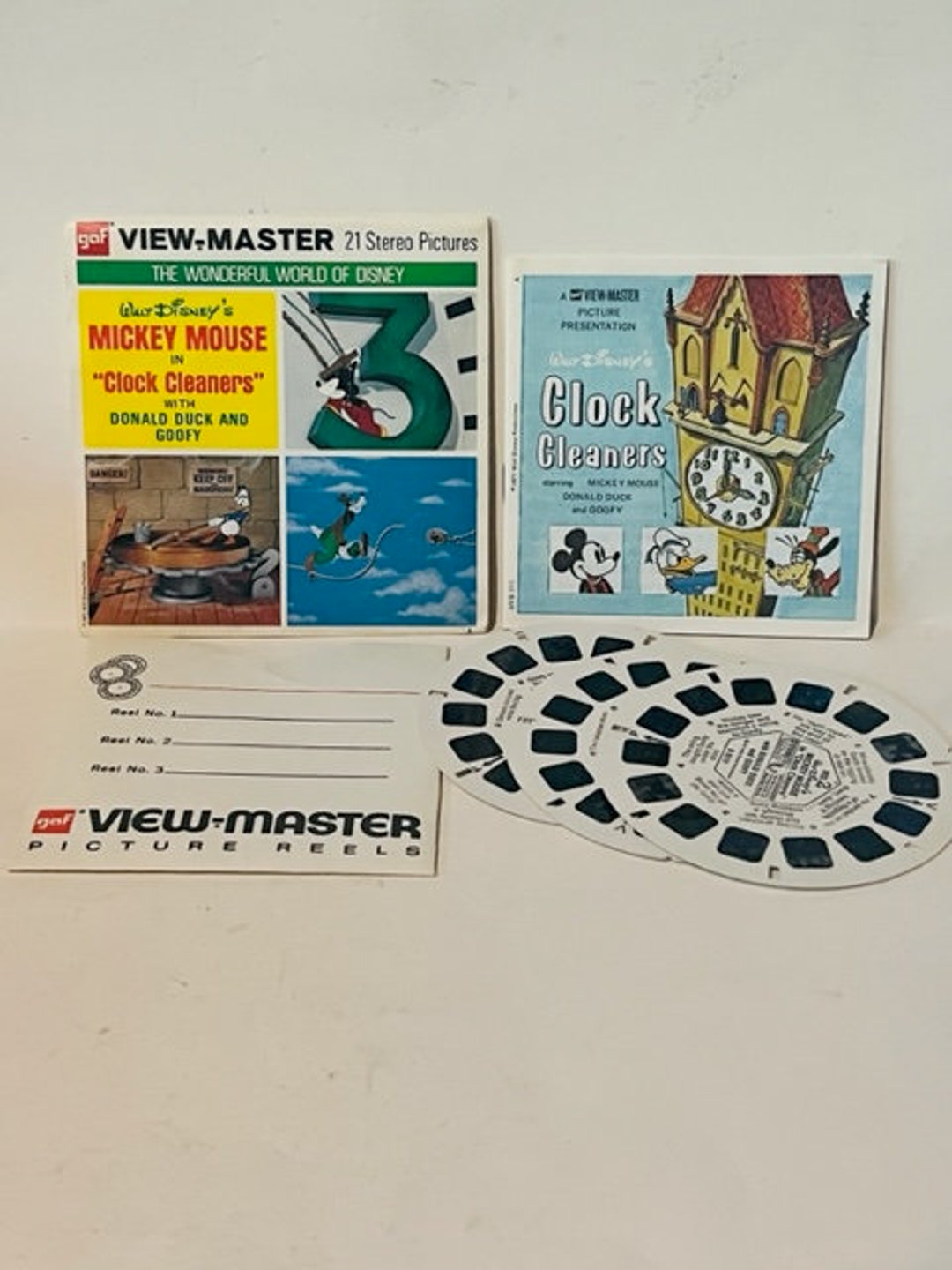 Viewmaster Sawyer Vtg Antique Reel View Master 1948 Disney Clock