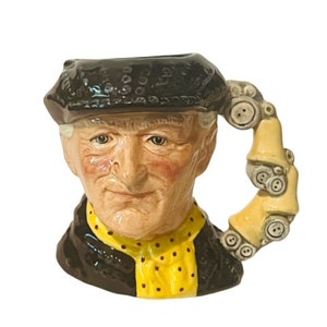 Royal Doulton toby mug jug cup bust figurine England 1986 Pearly King Stanley