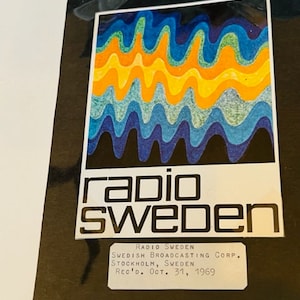 Carte QSL vintage radio amateur radio amateur diffusant des souvenirs DXer, lot des années 1960, carte postale Suède Stockholm 1969