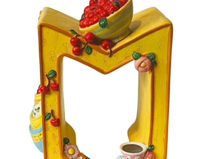 Mary Engelbreit Bookend Sculpture Letter M Figurine Book End 1998 Vtg