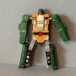 Vintage Transformers Gobots Blaster MR-23 Green Yellow Tank 1983 Bandai Original