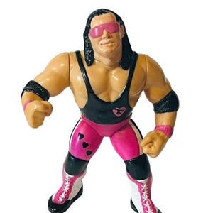 Bret Hitman Hart Action Figure WWF 1994 Hasbro WWE wrestling star Titan toy RARE