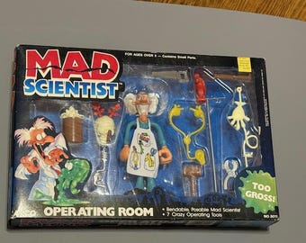 Arco Mad Scientist Too Gross 1987 Bendable Figure No.8017 Vintage