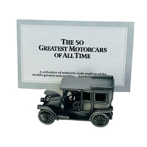 Danbury Mint Pewter Car Greatest Motorcar all time model COA 1906 Rare 20/30