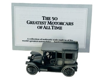 Danbury Mint Pewter Car Greatest Motorcar all time model COA 1906 Renault 20/30