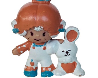 Strawberry Shortcake 1982 giocattolo figura bambola pvc Kenner vtg mini Apricot bunny RARO