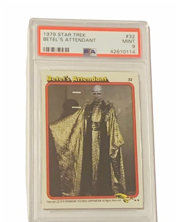 Star Trek Trading Card 1979 Paramount Topps Enterprise Original Series Vtg Memorabilia Graded PSA 9 MINT Betel's Attendant Betel #32 RARE - Etsy Israel Star Trek Trading Card 1979 Paramount Topps Enterprise Original Series Vtg Memorabilia Graded PSA 9 MINT Betel's Attendant Betel #32 RARE - Etsy Israel
