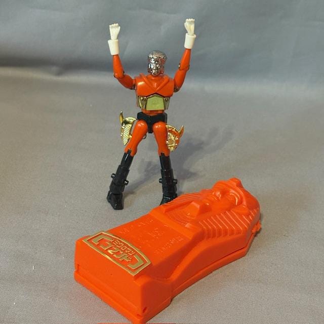Vintage Micronauts Action Figure Toy 1978 Mego Orange Pharoid Time