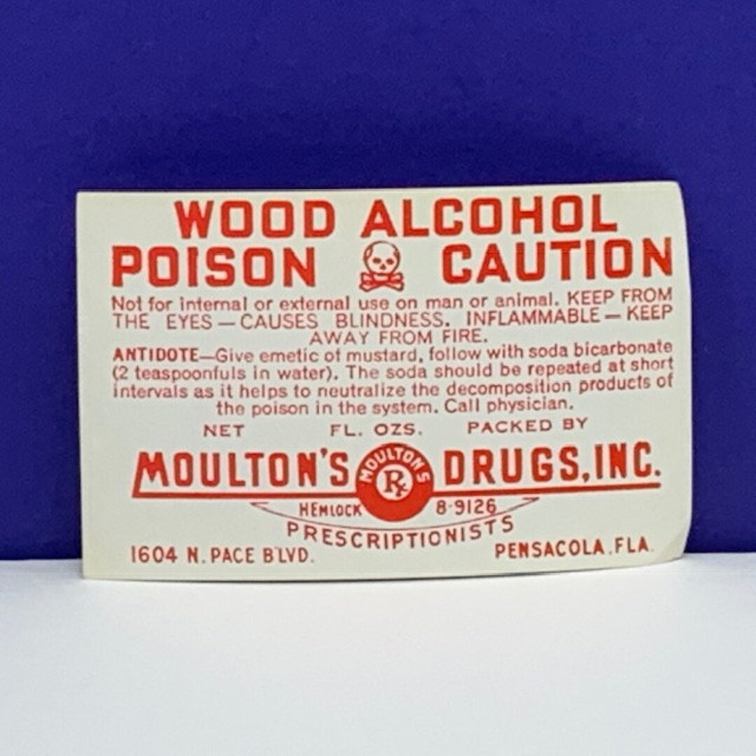 VINTAGE DRUG STORE Label Vintage 1930s Ephemera Paper Pharmacy