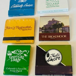 Match Book vtg Advertising matchbook Lot Scotts Celebrity Cruise Alice Smore M16