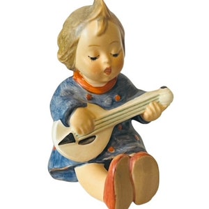 Hummel Goebel Figur Porzellan Germany Fröhliche 58 Mandoline Gitarrensänger vtg