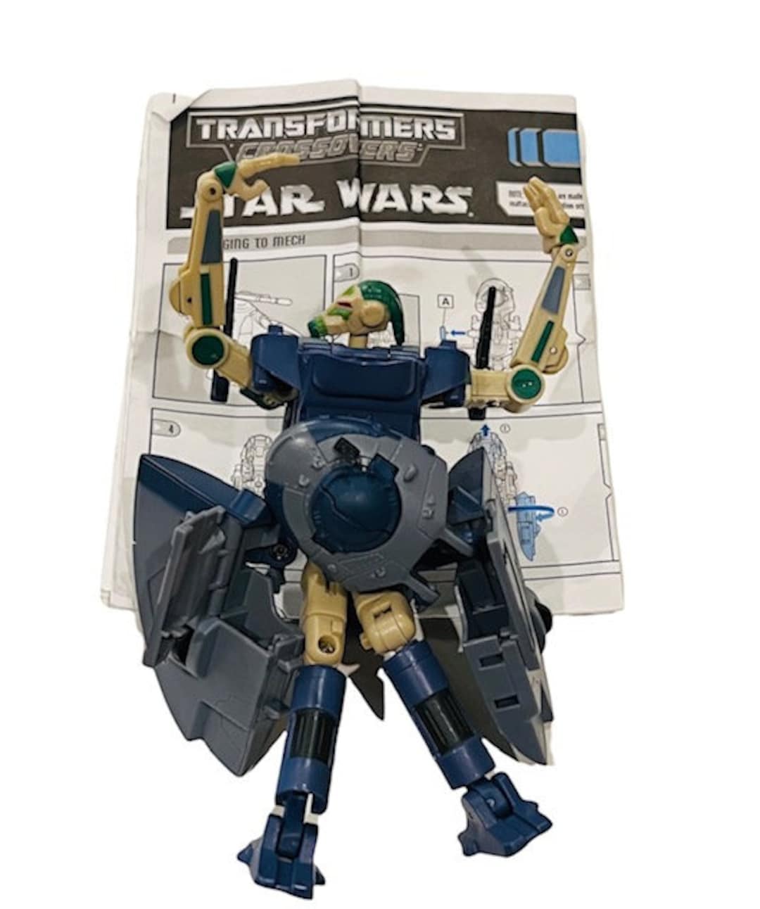 Star Wars Crossovers Battle Droid AAT Transformers Vtg Figure Toy