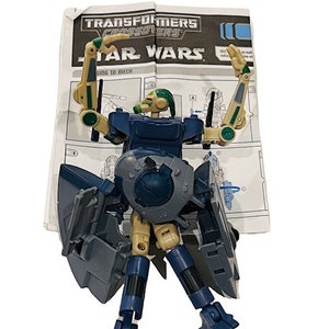 Star Wars Crossovers Battle Droid AAT Transformers Vtg figura de juguete Gobots Hasbro