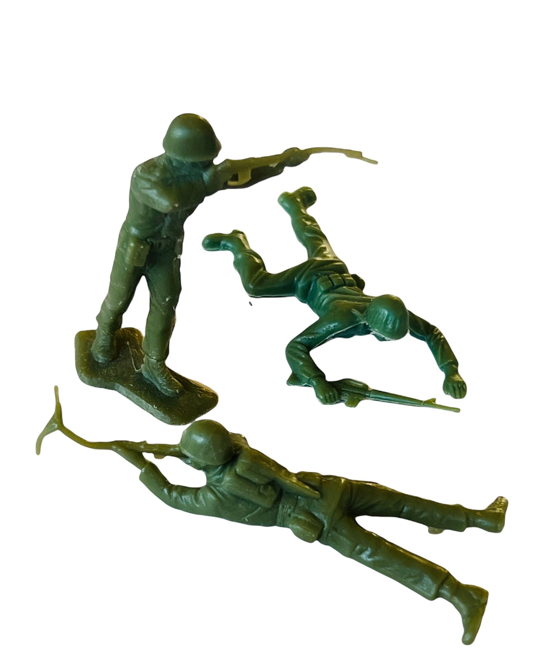 Army Men Toy Soldiers Plastic Military Mixed LOT Figures Vtg Louis