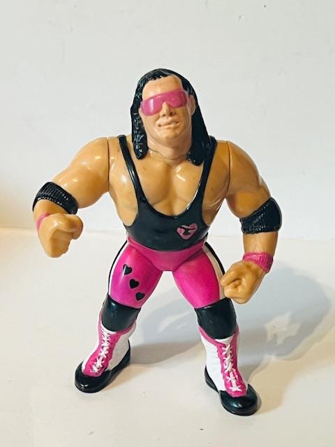 Bret Hitman Hart Action Figure WWF 1994 Hasbro WWE Wrestling