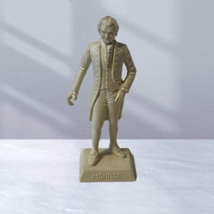 James Monroe Marx President America Toy Figure Gift 1960s vtg Political 5th usa