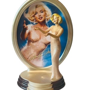 Marilyn Monroe Figurine Plate Bradford Exchange Diamonds Birthday Mr President