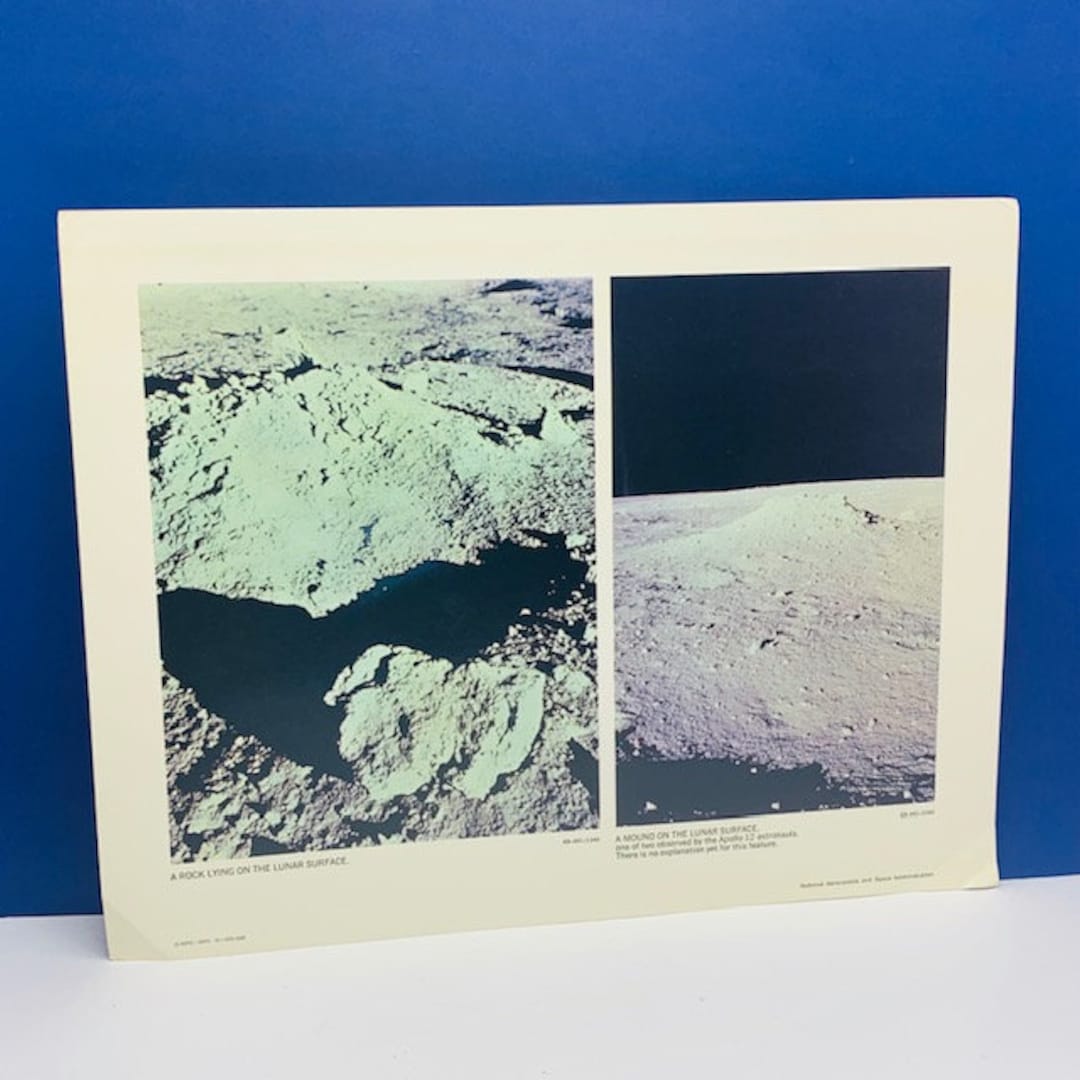 APOLLO 12 NASA PHOTOGRAPH Official Moon Photo Print Astronaut Space ...