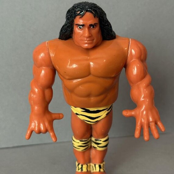 Vintage Superfly Jimmy Snuka Figure WWF Hasbro WWE Toy Wrestling