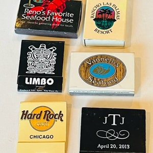 Match Book vtg Advertising matchbook Lot Limbo Marrriott Rapscallion JTJ cafe 2