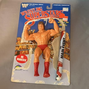 Vintage Mr Wonderful Paul Orndorff WWF Wrestling Figure LJN Toy WWE Card Poster