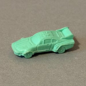 Vintage Japan Diener Rubber Toy Figure Eraser Monster Kaijou Sports Race Car 96