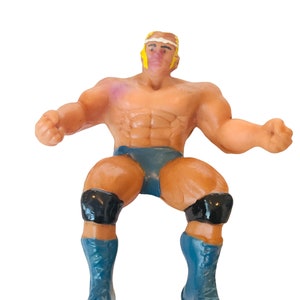 Thumb Wrestler Billy Graham side burns WWF rubber superstar WWE Vtg figure Japan