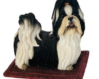 Shih Tzu Figurine Willitts Sheratt Simpson vtg anthropomorphic puppy dog carpet