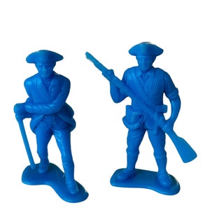 MPC blue revolutionary war civil patriots lot vtg western toys 1960s marx toy soldiers army men