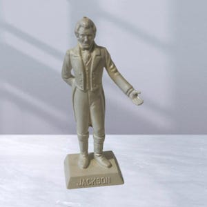 Andrew Jackson Marx President America Toy Figure Gift 1960s vtg Political 7th us