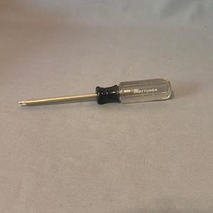 Vintage-Werkzeuge Handwerker Schraubenzieher Kreuz Torx Torx 6 Zoll Zoll Klar T20 US