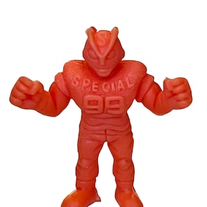 Muscle Men 1985 Vintage M.U.S.C.L.E. wrestling wrestler 1985 figure Mattel anime Kinnikuman manga kinkeshi toy #69 Special 99 ORANGE