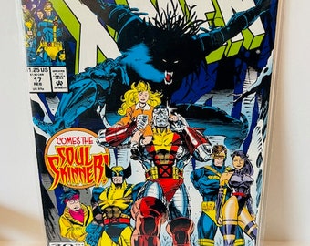 X-Men #17 Comic-Buch Marvel Super Heroes Vtg 1993 Soul Skinner Kubert 30. Kunst BC5