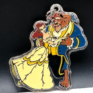 WALT DISNEY ORNAMENT vintage Christmas holiday tree home decor vtg figurine sculpture Beauty and the Beast princess Belle dancing