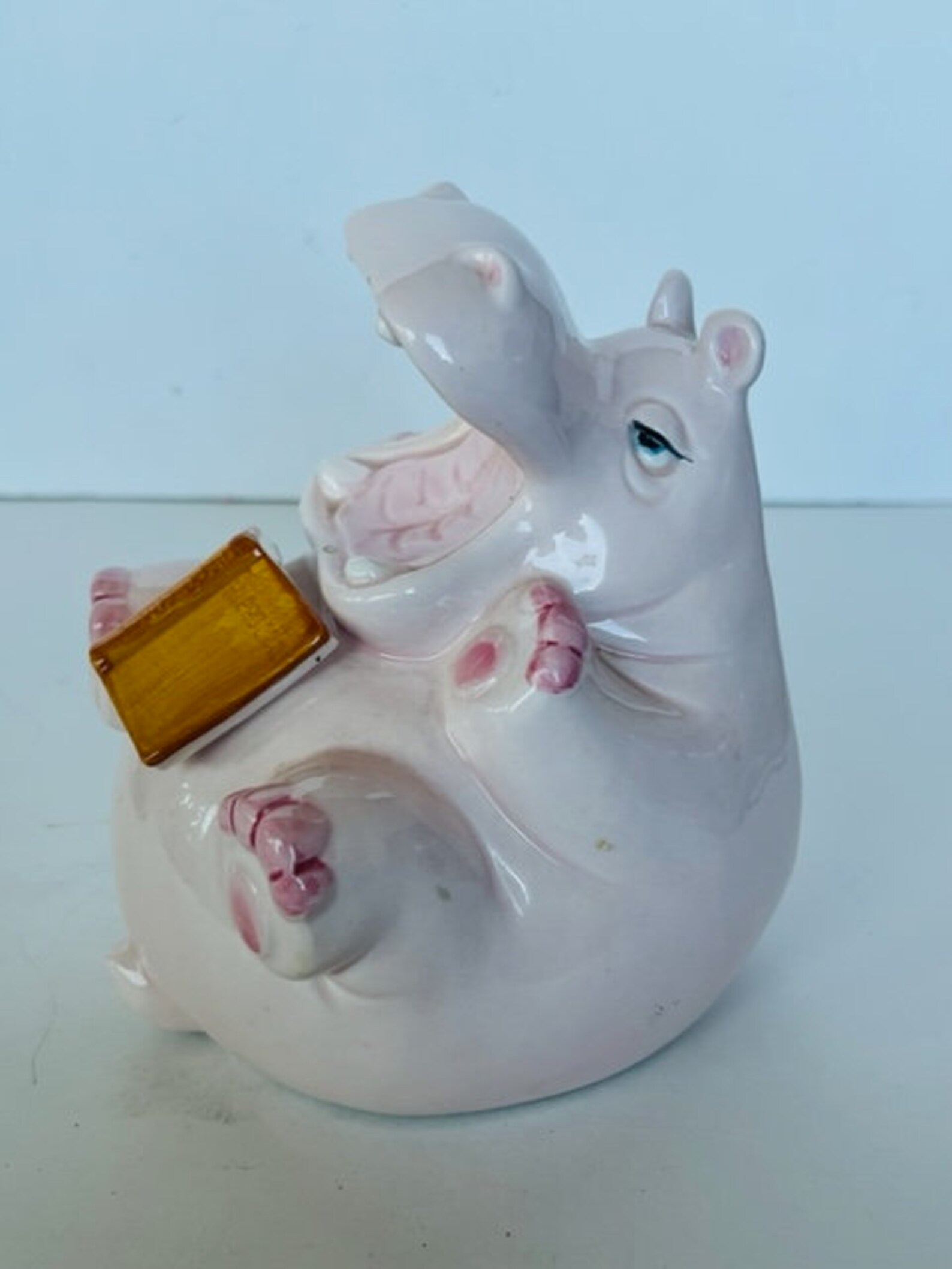 Hippo Bookend Fitz Fitz Floyd Hippopotamus Anthropomorphic Etsy