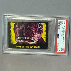 Carta Daystar d'epoca di Outer Limits 1964 Monster Sci Fi PSA 7 Fury Sea Beast #20
