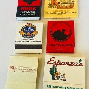 Match Book vtg Advertising matchbook Lot Kobe Japan JP Mcgills Desert Spring M18