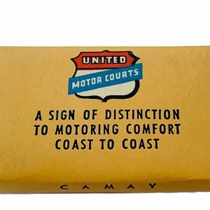 HOTEL MOTEL ADVERTISING Soap bar travel memorabilia souvenir unused sealed Americana vtg Bel Air Lodge Colorado United Motor Courts Co coast