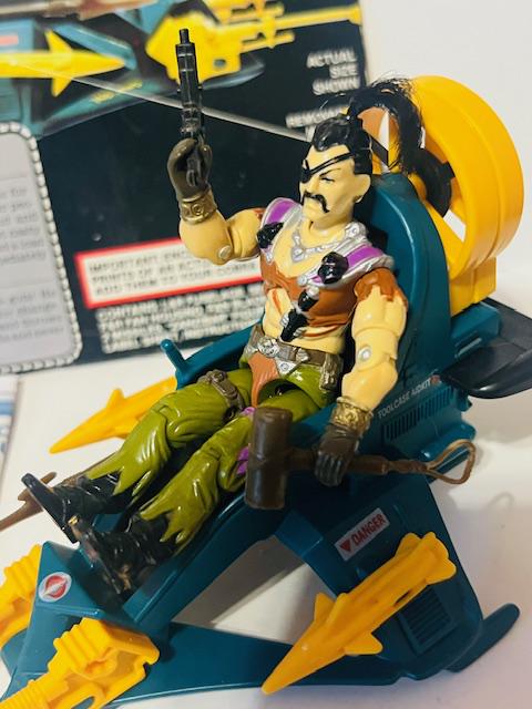 Zanzibar Air Skiff 1987 Gi Joe Hasbro ARAH Figure Vehicle COMPLETE