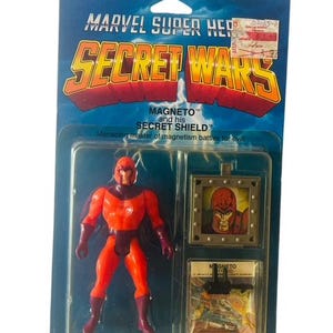 Carte Marvel Secret Wars – Magneto (USA) – Mattel – Neuve Sous Blister