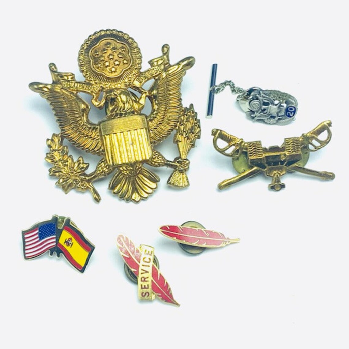 VINTAGE MILITARY PINS mixed lot collectible army navy air Etsy