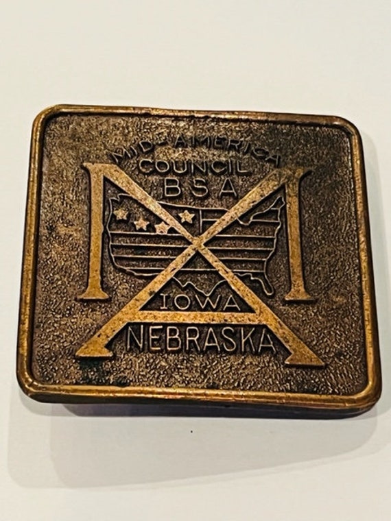 Boy Scouts Girl Cub Belt Buckle Memorabilia Belt … - image 1