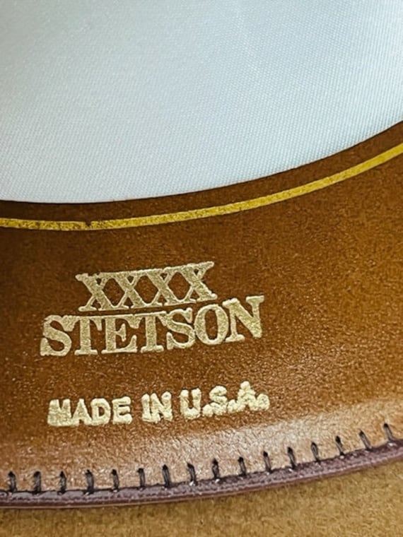 Stetson Cowboy Hat XXXX vtg 6 and 7/8 USA Western… - image 8