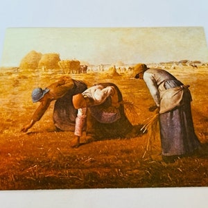Conoco Publicidade placa de papelão impressa vtg 10X8 arte gasóleo Gleaners Millet BC1