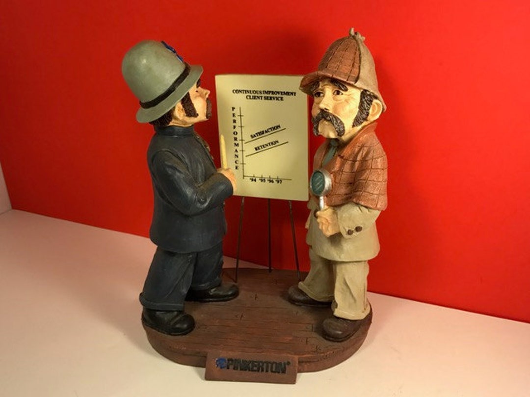 VINTAGE PINKERTON FIGURINE Annual Police Security Services Statue