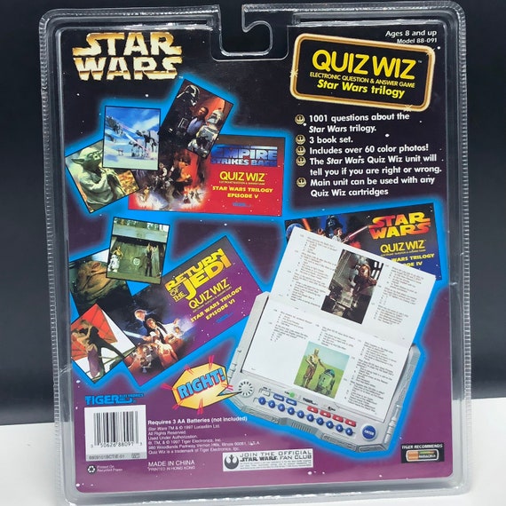1997 STAR WARS elektronische handheld game Quiz wiz quizwiz NIEUWE Vintage Tiger Electronics Mighty Morphin Power