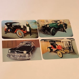 CARTOLINA ANTICA EPHEMERA Auto classica lotto misto carta da collezione post card non circolato diviso indietro hupmobile maxwell essex velocitàinformazioni