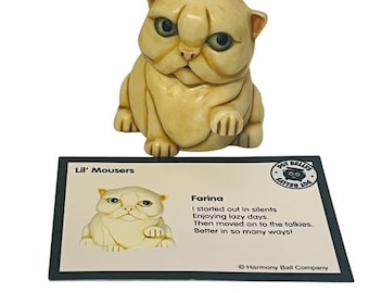 Harmony Kingdom Katze Kätzchen Figur Anthropomorphe Topfbauch Mousers Farina
